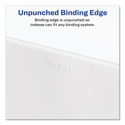 AVE01370 - Avery - Preprinted Legal Exhibit Side Tab Index Dividers, Avery Style, 26-Tab, Exhibit A to Exhibit Z, 11 x 8.5, White, 1 Set, (1370)