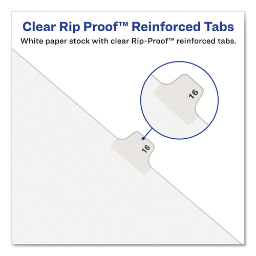 AVE01403 - Avery - Preprinted Legal Exhibit Side Tab Index Dividers, Avery Style, 26-Tab, C, 11 x 8.5, White, 25/Pack, (1403)