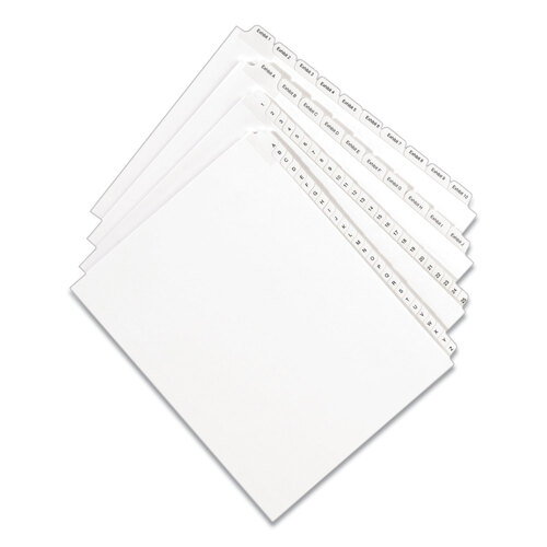 AVE01705 - Avery - Preprinted Legal Exhibit Side Tab Index Dividers, Allstate Style, 25-Tab, 101 to 125, 11 x 8.5, White, 1 Set, (1705)