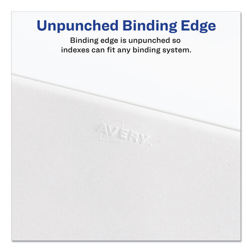AVE01705 - Avery - Preprinted Legal Exhibit Side Tab Index Dividers, Allstate Style, 25-Tab, 101 to 125, 11 x 8.5, White, 1 Set, (1705)