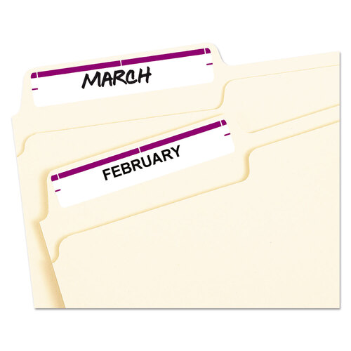 AVE05204 - Avery - Printable 4&quot; x 6&quot; - Permanent File Folder Labels, 0.69 x 3.44, White, 7/Sheet, 36 Sheets/Pack, (5204)