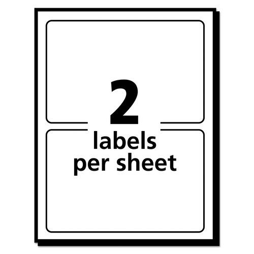 AVE05453 - Avery - Removable Multi-Use Labels, Inkjet/Laser Printers, 3 x 4, White, 2/Sheet, 40 Sheets/Pack, (5453)