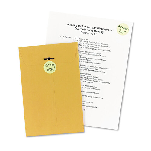 AVE05499 - Avery - Printable Self-Adhesive Removable Color-Coding Labels, 1.25&quot; dia, Neon Yellow, 8/Sheet, 50 Sheets/Pack, (5499)