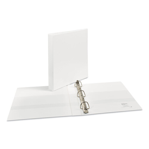 AVE09301 - Avery - Durable View Binder with DuraHinge and EZD Rings, 3 Rings, 1&quot; Capacity, 11 x 8.5, White, (9301)