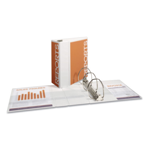 AVE09901 - Avery - Durable View Binder with DuraHinge and EZD Rings, 3 Rings, 5&quot; Capacity, 11 x 8.5, White, (9901)