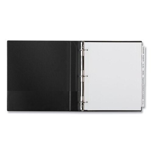 AVE11223 - Avery - Insertable Big Tab Dividers, 8-Tab, 11.13 x 9.25, White, Clear Tabs, 1 Set