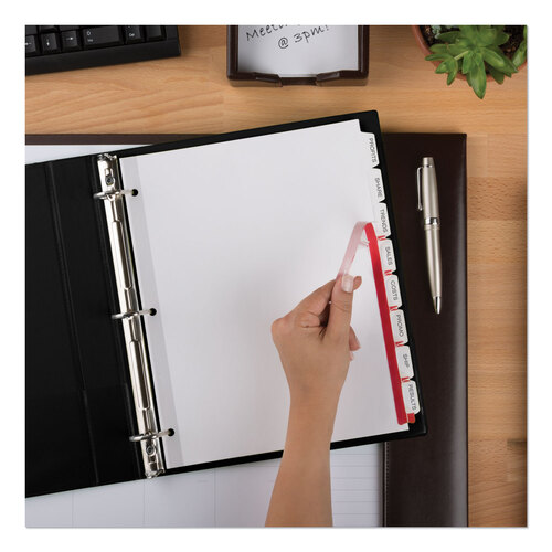 AVE11447 - Avery - Print and Apply Index Maker Clear Label Dividers, 8-Tab, 11 x 8.5, White, 25 Sets