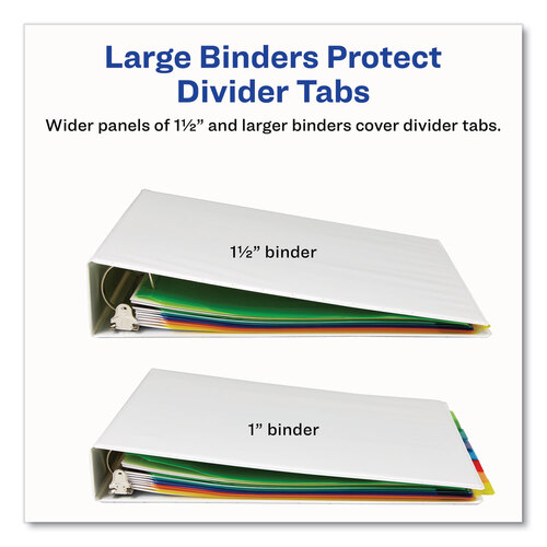 AVE11903 - Avery - Insertable Big Tab Plastic 1-Pocket Dividers, 8-Tab, 11.13 x 9.25, Assorted, 1 Set