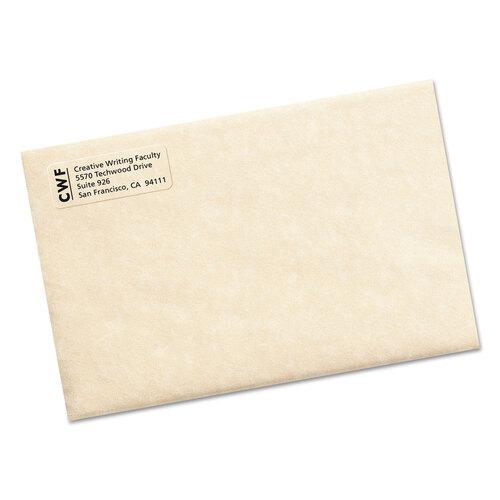 AVE15695 - Avery - Matte Clear Easy Peel Mailing Labels w/ Sure Feed Technology, Laser Printers, 0.66 x 1.75, Clear, 60/Sheet, 10 Sheets/Pack