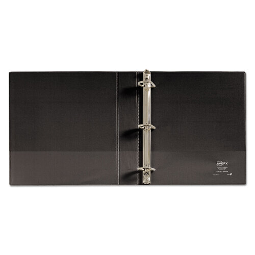 AVE17021 - Avery - Durable View Binder with DuraHinge and Slant Rings, 3 Rings, 1.5&quot; Capacity, 11 x 8.5, Black