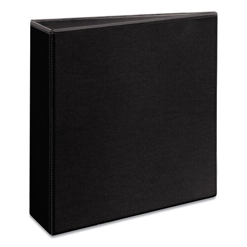 AVE17041 - Avery - Durable View Binder with DuraHinge and Slant Rings, 3 Rings, 3&quot; Capacity, 11 x 8.5, Black