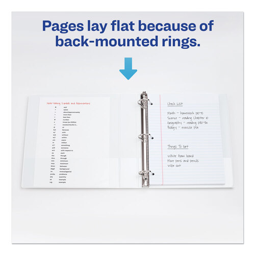 AVE17042 - Avery - Durable View Binder with DuraHinge and Slant Rings, 3 Rings, 3&quot; Capacity, 11 x 8.5, White