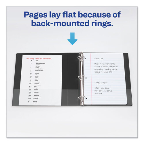 AVE17295 - Avery - Durable View Binder with DuraHinge and Slant Rings, 3 Rings, 1&quot; Capacity, 11 x 8.5, Aqua