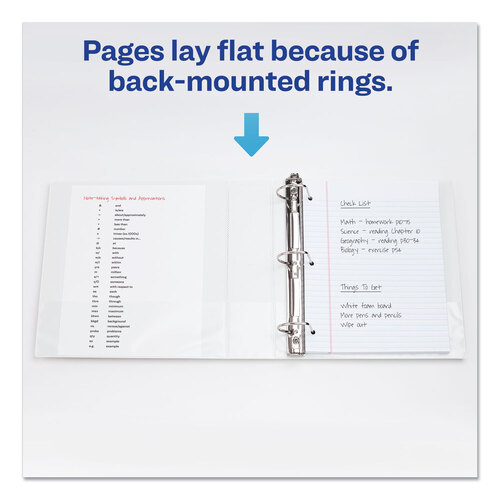 AVE17577 - Avery - Durable View Binder with DuraHinge and Slant Rings, 3 Rings, 2&quot; Capacity, 11 x 8.5, White, 4/Pack