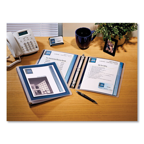 AVE17637 - Avery - Flexi-View Binder with Round Rings, 3 Rings, 1.5&quot; Capacity, 11 x 8.5, Black