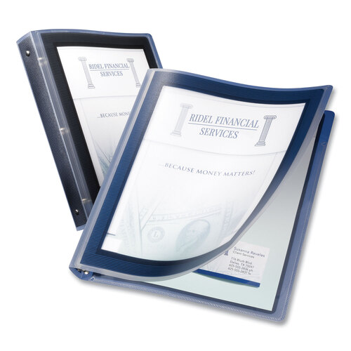 AVE17637 - Avery - Flexi-View Binder with Round Rings, 3 Rings, 1.5&quot; Capacity, 11 x 8.5, Black