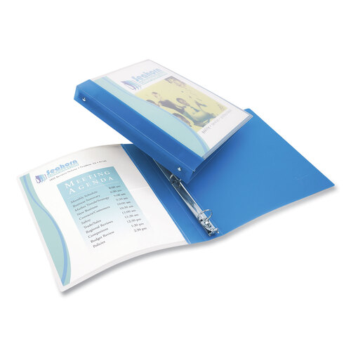 AVE17670 - Avery - Flexible View Binder with Round Rings, 3 Rings, 0.5&quot; Capacity, 11 x 8.5, Blue