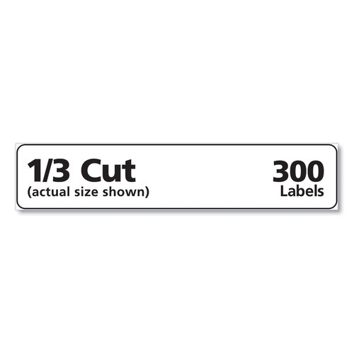 AVE2181 - Avery - Mini-Sheets Permanent File Folder Labels, 0.66 x 3.44, White, 12/Sheet, 25 Sheets/Pack