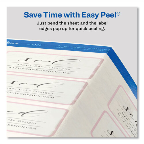 AVE22822 - Avery - Print-to-the-Edge Labels with Sure Feed and Easy Peel, 2 x 3, Glossy Clear, 80/Pack