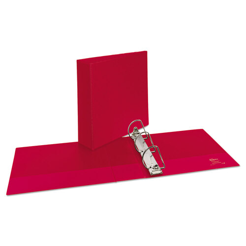 AVE27204 - Avery - Durable Non-View Binder with DuraHinge and Slant Rings, 3 Rings, 3&quot; Capacity, 11 x 8.5, Red