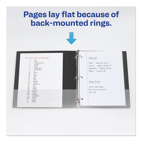 AVE27250 - Avery - Durable Non-View Binder with DuraHinge and Slant Rings, 3 Rings, 1&quot; Capacity, 11 x 8.5, Black