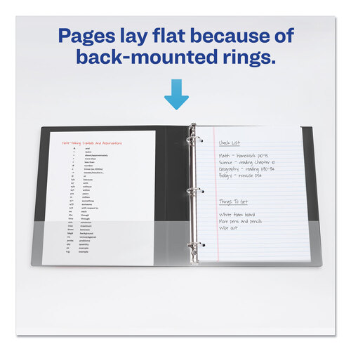 AVE27251 - Avery - Durable Non-View Binder with DuraHinge and Slant Rings, 3 Rings, 1&quot; Capacity, 11 x 8.5, Blue