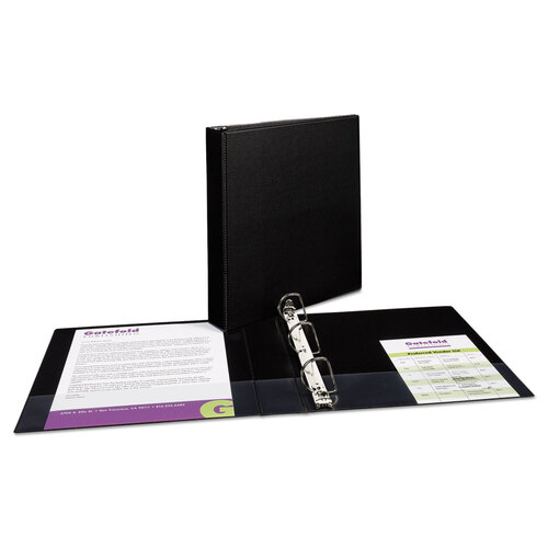 AVE27350 - Avery - Durable Non-View Binder with DuraHinge and Slant Rings, 3 Rings, 1.5&quot; Capacity, 11 x 8.5, Black