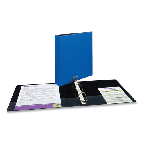 AVE27351 - Avery - Durable Non-View Binder with DuraHinge and Slant Rings, 3 Rings, 1.5&quot; Capacity, 11 x 8.5, Blue