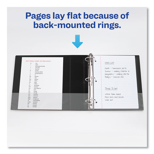 AVE27551 - Avery - Durable Non-View Binder with DuraHinge and Slant Rings, 3 Rings, 2&quot; Capacity, 11 x 8.5, Blue