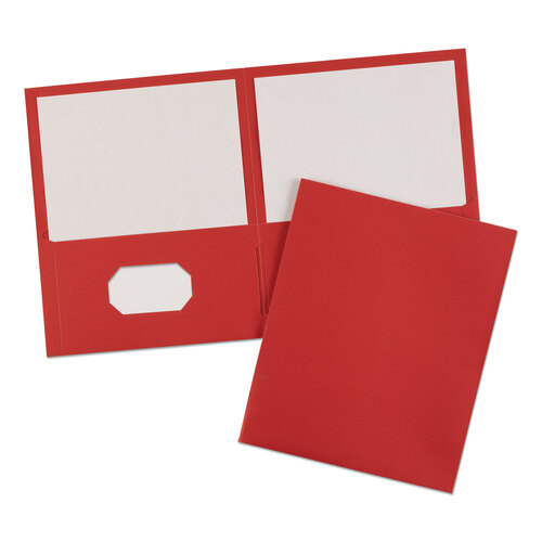 AVE47989 - Avery - Two-Pocket Folder, 40-Sheet Capacity, 11 x 8.5, Red, 25/Box