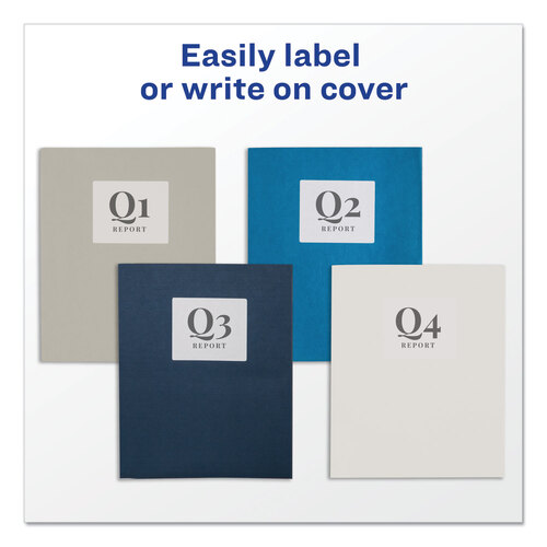 AVE47991 - Avery - Two-Pocket Folder, 40-Sheet Capacity, 11 x 8.5, White, 25/Box