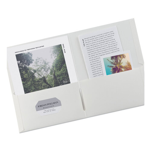AVE47991 - Avery - Two-Pocket Folder, 40-Sheet Capacity, 11 x 8.5, White, 25/Box