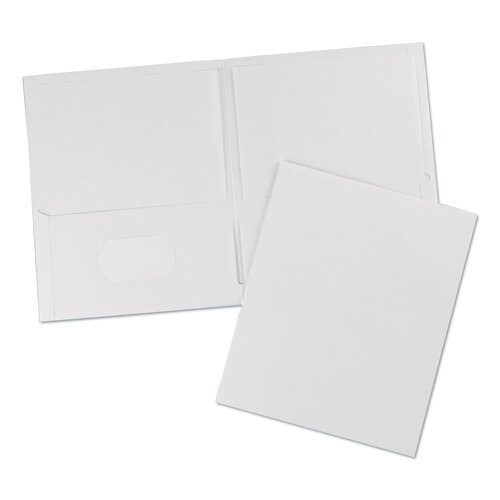 AVE47991 - Avery - Two-Pocket Folder, 40-Sheet Capacity, 11 x 8.5, White, 25/Box