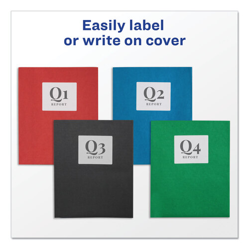 AVE47993 - Avery - Two-Pocket Folder, 40-Sheet Capacity, 11 x 8.5, Assorted Colors, 25/Box