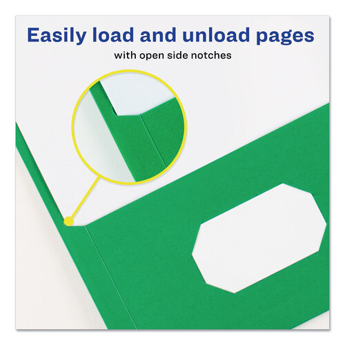 AVE47993 - Avery - Two-Pocket Folder, 40-Sheet Capacity, 11 x 8.5, Assorted Colors, 25/Box