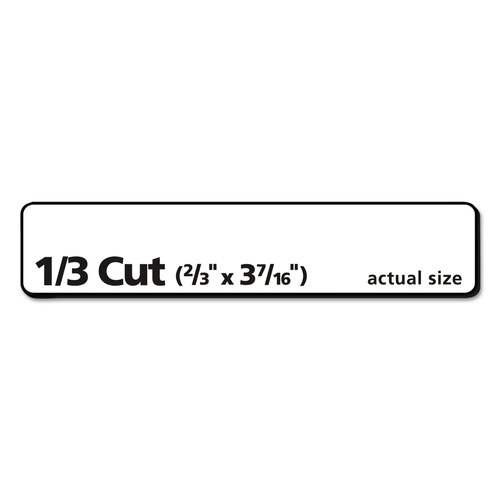 AVE48266 - Avery - EcoFriendly Permanent File Folder Labels, 0.66 x 3.44, White, 30/Sheet, 25 Sheets/Pack