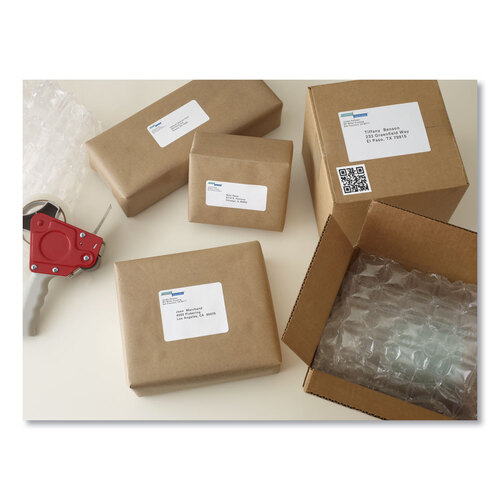 AVE5126 - Avery - Shipping Labels w/ TrueBlock Technology, Laser Printers, 5.5 x 8.5, White, 2/Sheet, 100 Sheets/Box