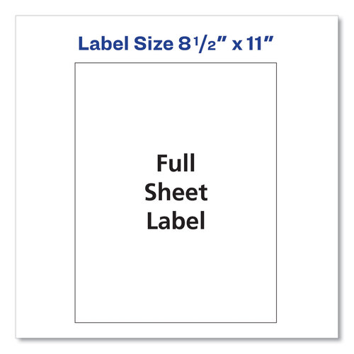 AVE5165 - Avery - Shipping Labels with TrueBlock Technology, Laser Printers, 8.5 x 11, White, 100/Box