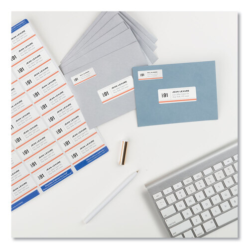AVE5260 - Avery - Easy Peel White Address Labels w/ Sure Feed Technology, Laser Printers, 1 x 2.63, White, 30/Sheet, 25 Sheets/Pack