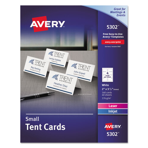 BettyMills Avery Small Tent Cards Avery 5302