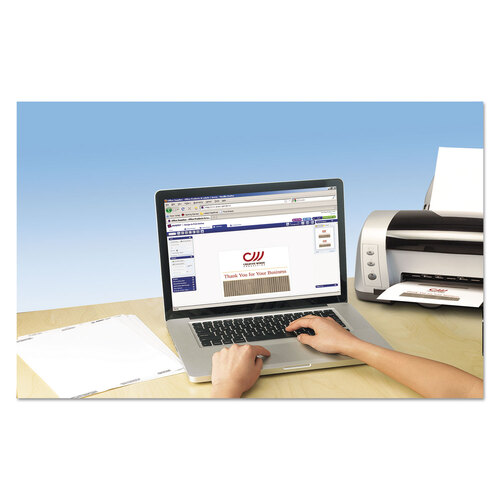 AVE5315 - Avery - Note Cards with Matching Envelopes, Laser, 80 lb, 4.25 x 5.5, Uncoated White, 60 Cards, 2 Cards/Sheet, 30 Sheets/Pack