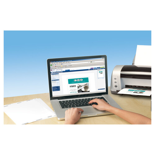 AVE5689 - Avery - Postcards for Laser Printers, 4 1/4 x 5 1/2, Uncoated White, 4/Sheet, 200/Box