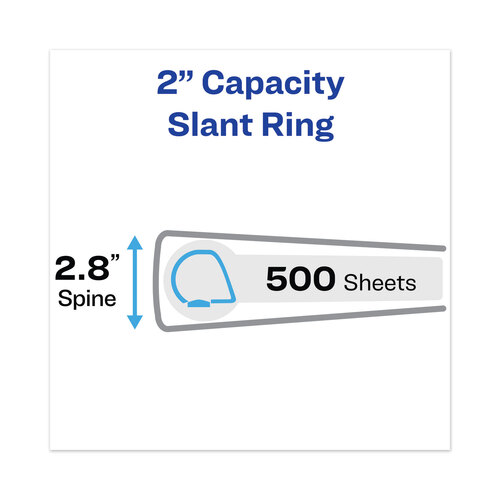 AVE72126 - Avery - Heavy-Duty View Binders, 3 Rings, 2&quot; Capacity, 11 x 17, White