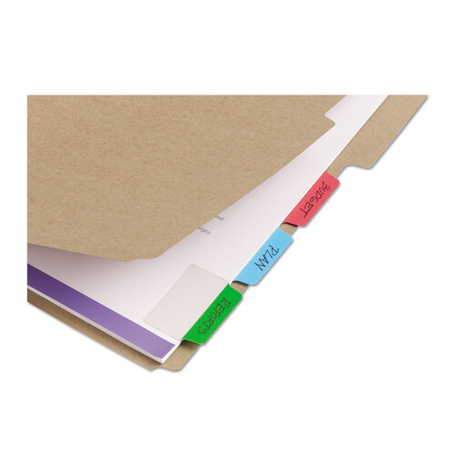 AVE74754 - Avery - Ultra Tabs Repositionable Tabs, Standard: 2&quot; x 1.5&quot;, 1/5-Cut, Assorted Colors (Blue, Green and Red), 24/Pack