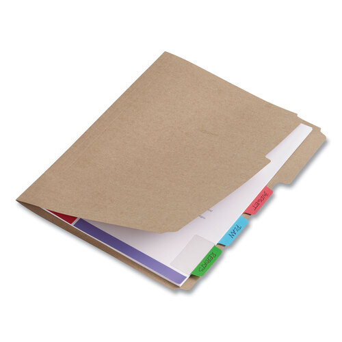 AVE74754 - Avery - Ultra Tabs Repositionable Tabs, Standard: 2&quot; x 1.5&quot;, 1/5-Cut, Assorted Colors (Blue, Green and Red), 24/Pack