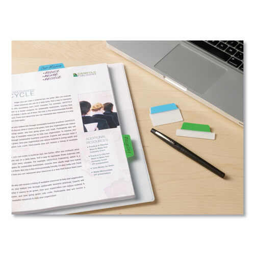 AVE74754 - Avery - Ultra Tabs Repositionable Tabs, Standard: 2&quot; x 1.5&quot;, 1/5-Cut, Assorted Colors (Blue, Green and Red), 24/Pack