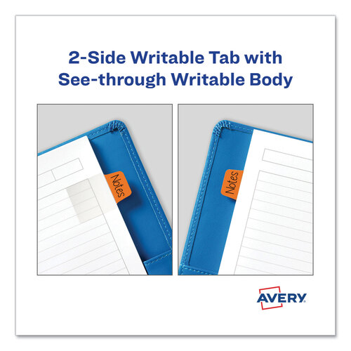 AVE74763 - Avery - Ultra Tabs Repositionable Tabs, Mini Tabs: 1&quot; x 1.5&quot;, 1/5-Cut, Assorted Colors, 80/Pack
