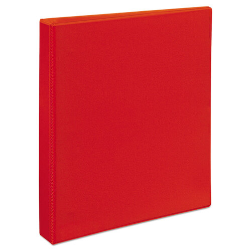 AVE79170 - Avery - Heavy-Duty View Binder with DuraHinge and One Touch EZD Rings, 3 Rings, 1&quot; Capacity, 11 x 8.5, Red