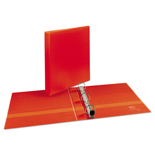 AVE79170 - Avery - Heavy-Duty View Binder with DuraHinge and One Touch EZD Rings, 3 Rings, 1&quot; Capacity, 11 x 8.5, Red