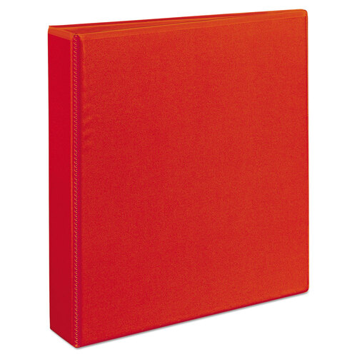 AVE79171 - Avery - Heavy-Duty View Binder with DuraHinge and One Touch EZD Rings, 3 Rings, 1.5&quot; Capacity, 11 x 8.5, Red